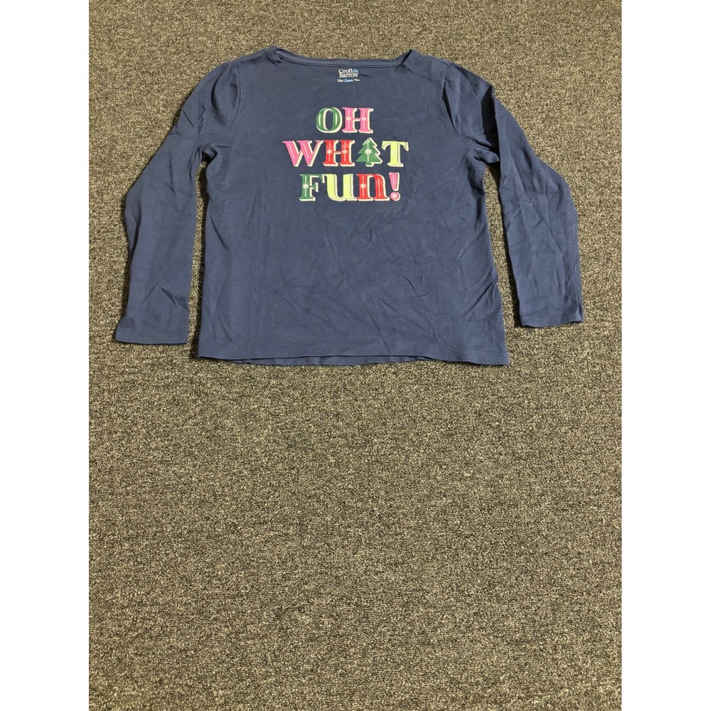 Croft & Barrow Women Oh‎ What Fun Tee M